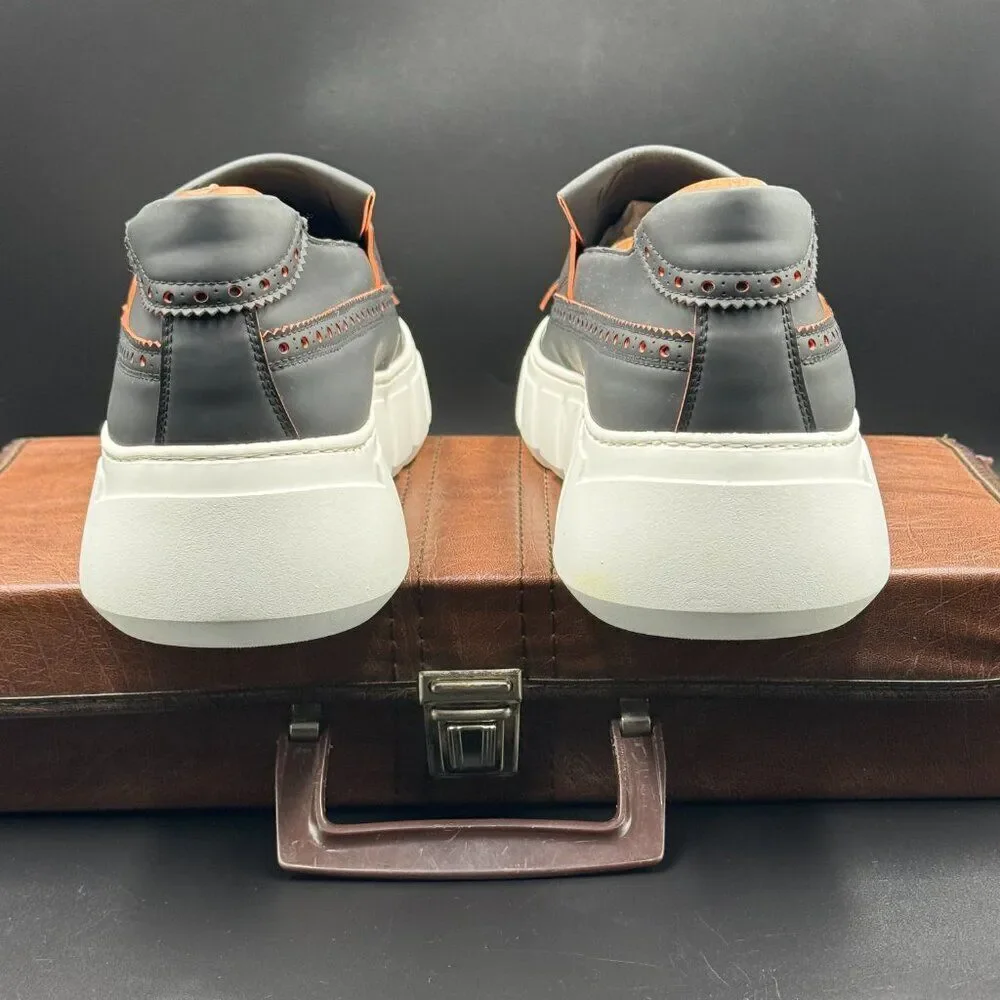 GIOVANNI CONTI Wingtip Leather Loafers